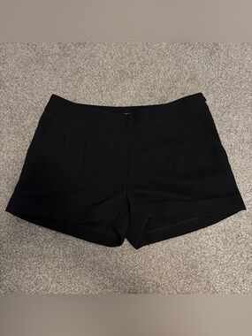 Express Black High-Rise Tailored Shorts
